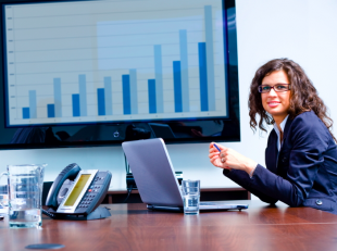 Woman with Computer